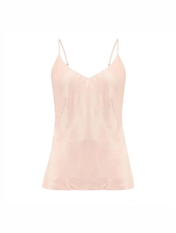 Fleur Du Jour Blush Silk Camisole