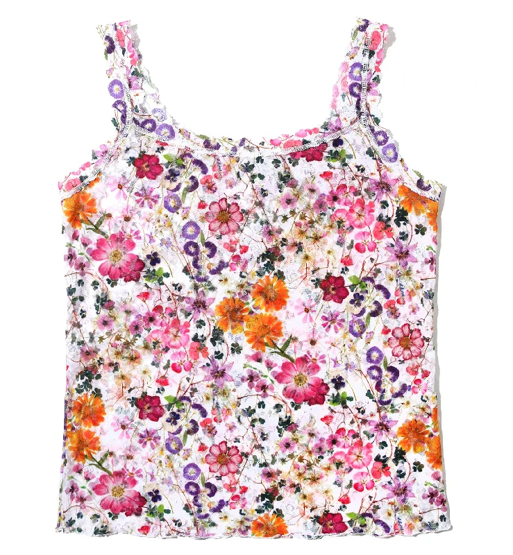 Hanky Panky Signature Lace Printed Unlined Camisole PLUS (PR1390LX) - Pressed Bouquet