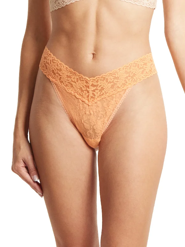 Signature Lace Original Rise Thong Florence Orange