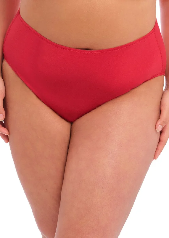 Elomi Smooth Haute Red Full Plus Size Brief Panty 4565