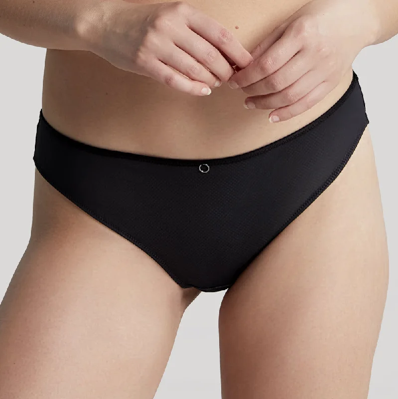 Panache Elan Luxe Noir Brazilian Panty 10672