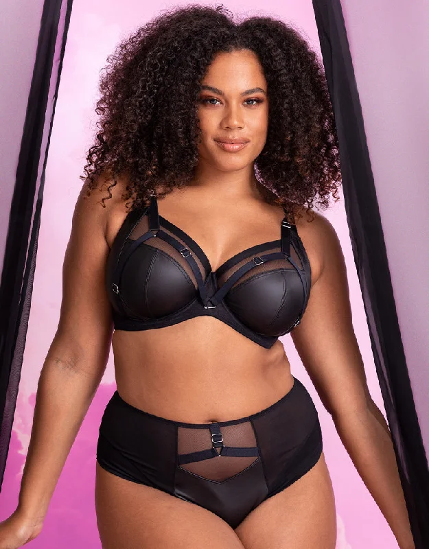 Curvy Kate Enclose Balcony Side Support Bra and Brief Pack Black
