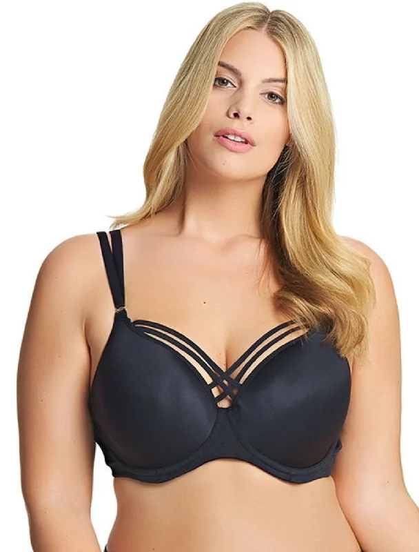 Elomi Bijou Flirt Underwire Banded Moulded Bra, Black