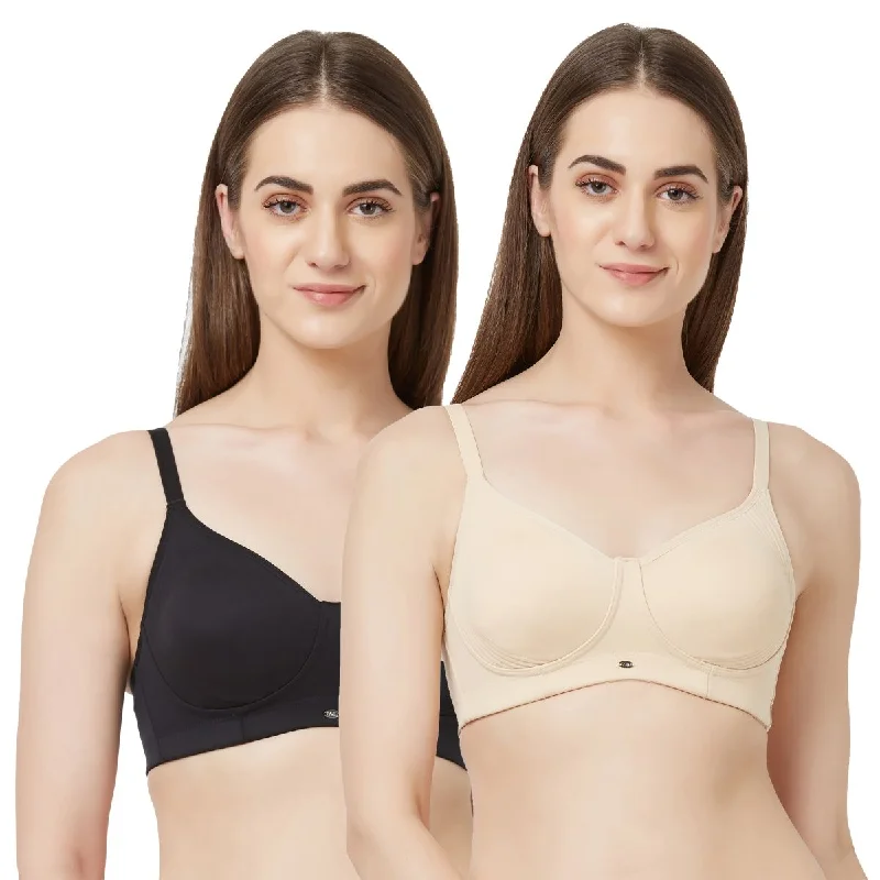 Full Coverage Encircle Non Padded Non Wired Bra (Pack Of 2) CB-332