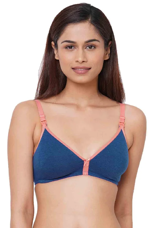 Organic Cotton Antimicrobial Soft Nursing Bra-IMB006A