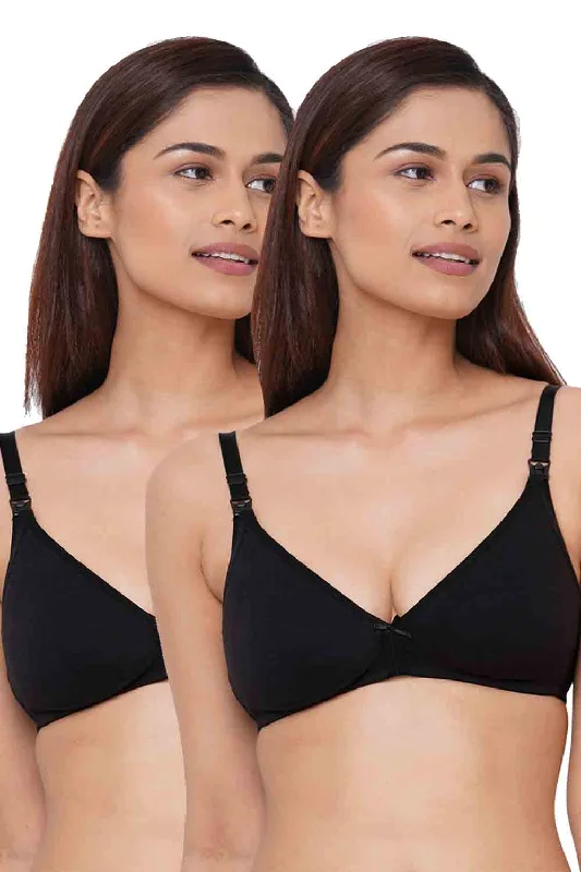 Organic Cotton Antimicrobial Feeding Bra Combo-IMB006D_6D-