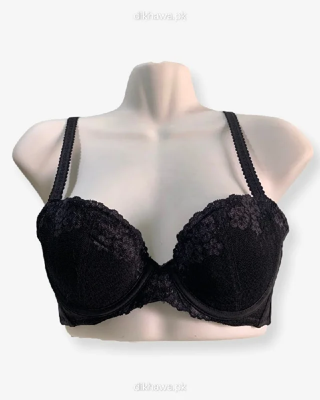 Imported Stocklot Branded Net Pushup Bra - Underwired Bra Non Padded Bra - Pack of 2 Imported Stocklot Branded Net Pushup Bra - Underwired Bra Non Padded Bra - Pack of 2