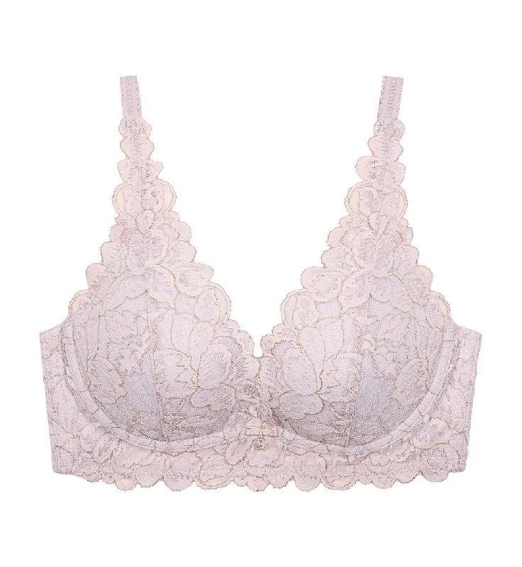 LUXE LACE NON-WIRED PUSH UP DEEP V BRA