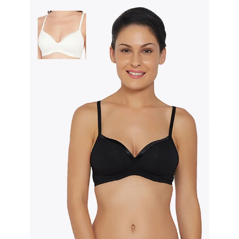 Medium Coverage Padded Non Wired T-shirt Bra (Pack of 2) CB-104