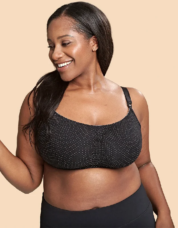 Royce Blossom Nursing Bra Black/White
