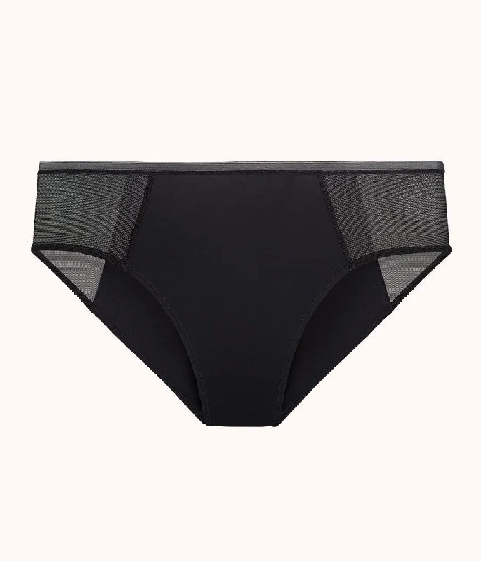 The Mesh High Waist Bikini: Jet Black