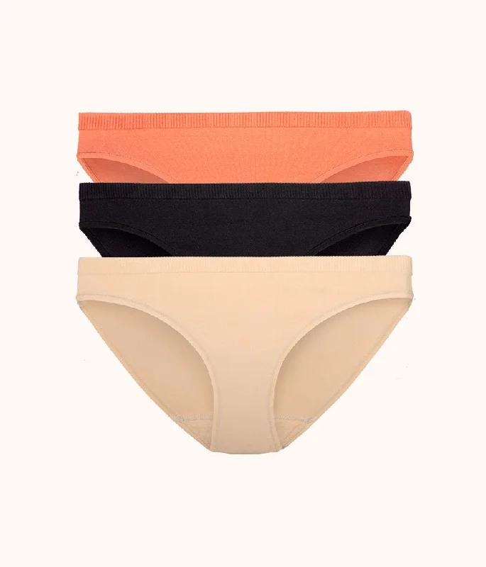 The Seamless Bikini Bundle: Terracotta/Jet Black/Toasted Almond