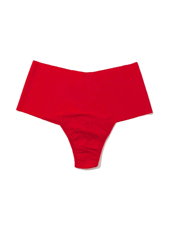 BreatheSoft® High Rise Thong Crimson Red