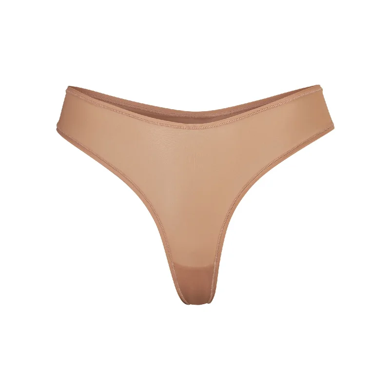 JELLY SHEER DIPPED THONG | SIENNA