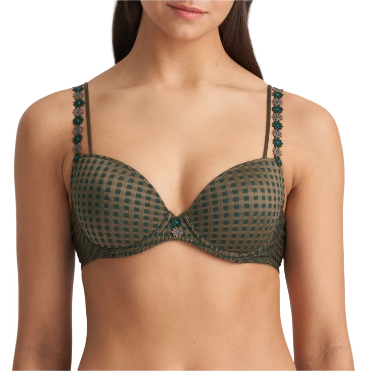 Marie Jo Avero 0100418-Tiny Jade Round Shape Full Cup T-shirt Bra-Empire Green