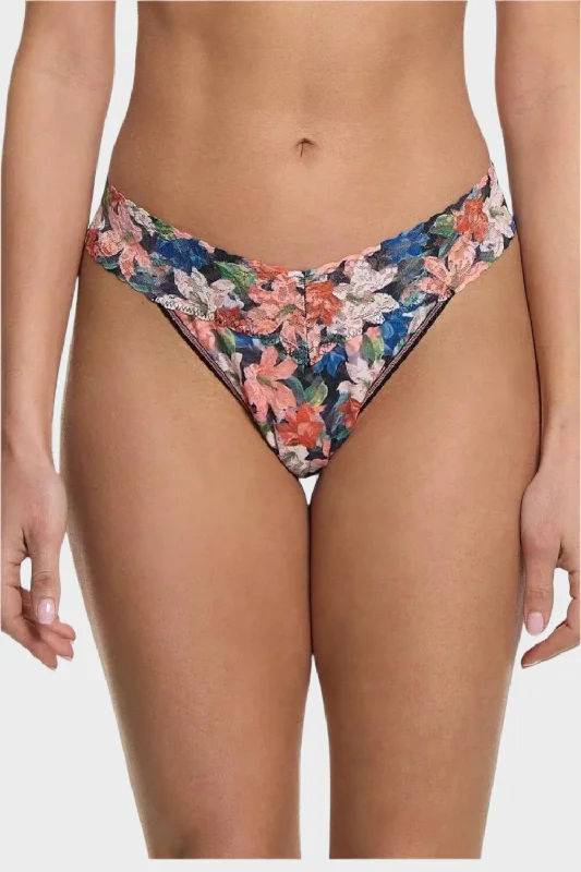 Wonderous Black Original Rise Thong