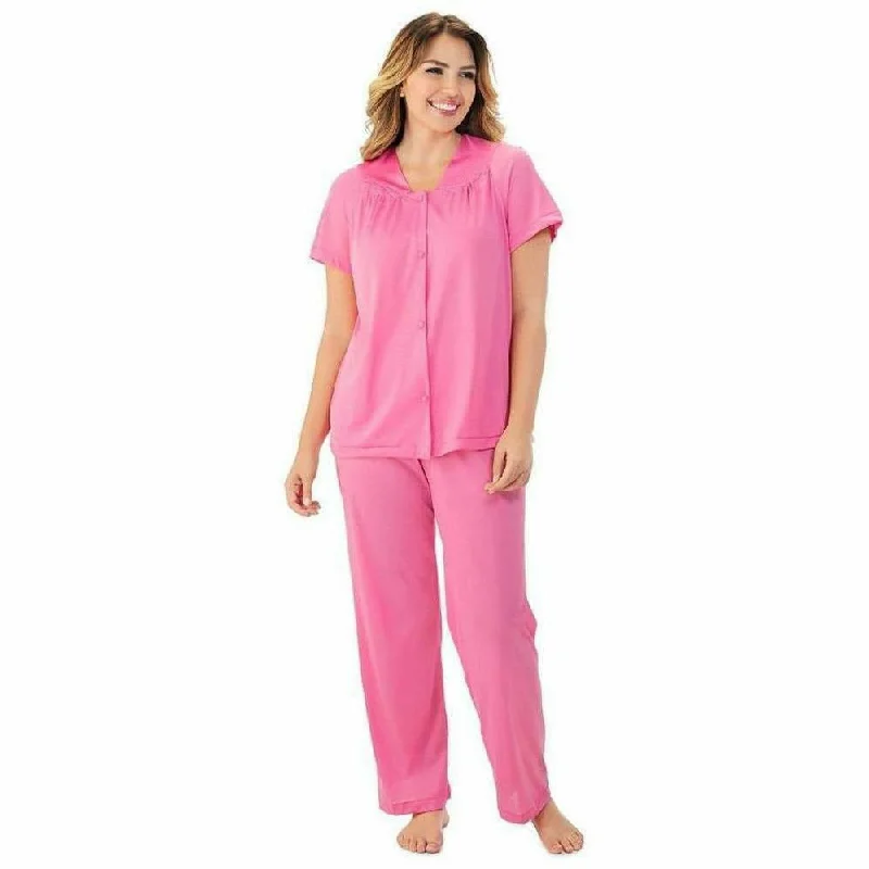 Plus Size Short Sleeve Long Pyjama Set