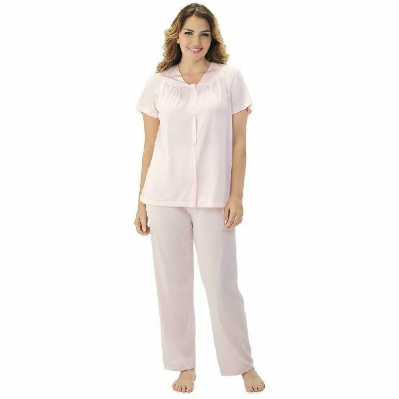 Plus Size Short Sleeve Long Pyjama Set