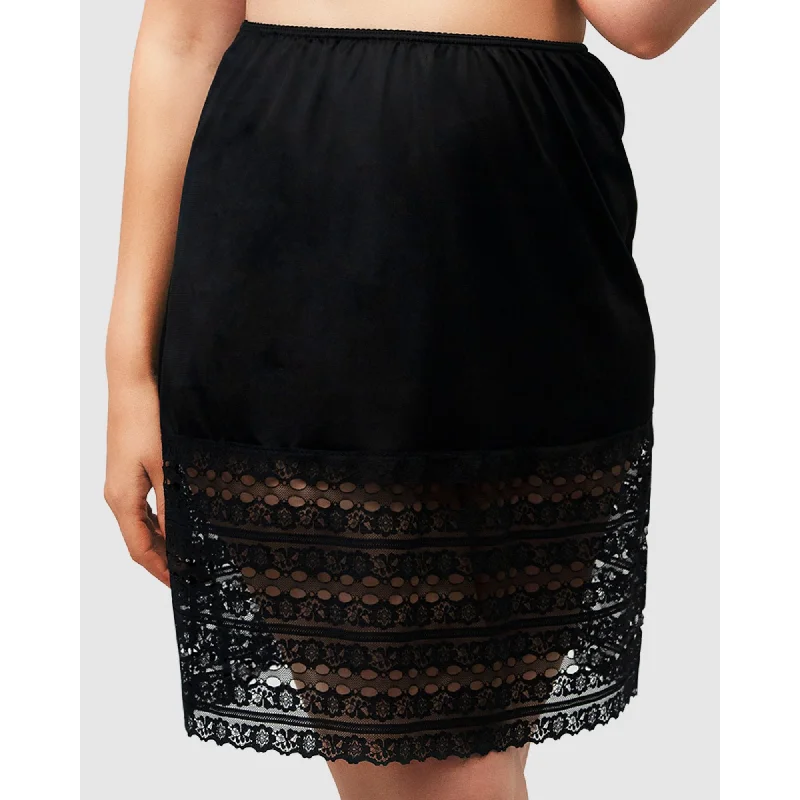 Trimmable Half Slip Lingerie Underskirt With Lace