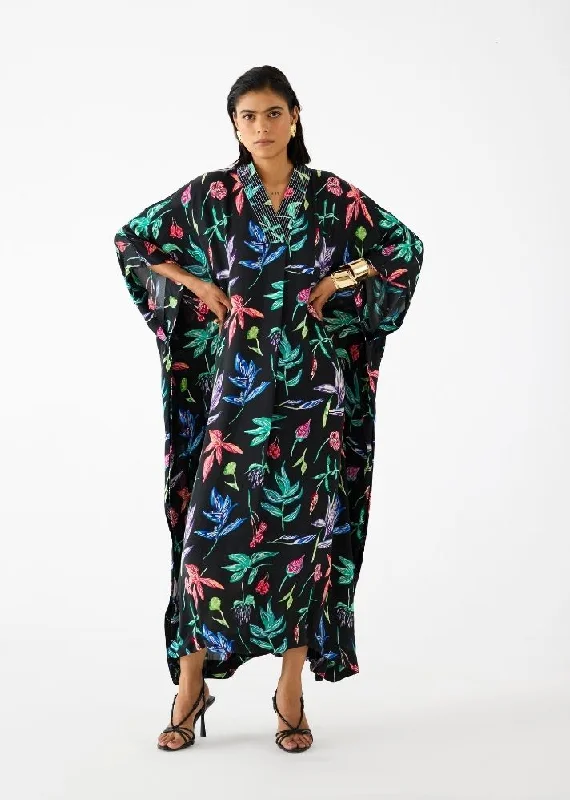 Black Botanica Kaftan