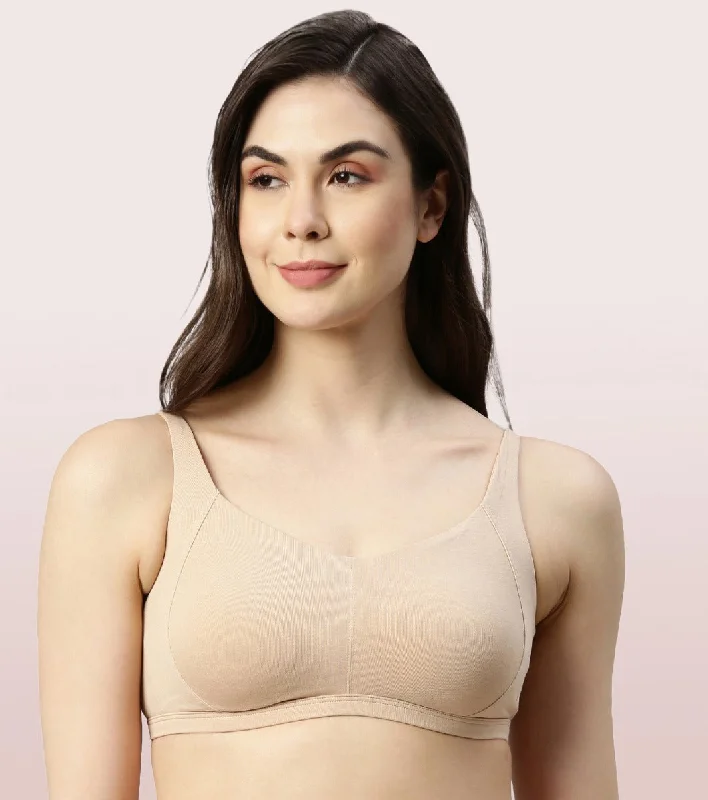 Enamor Intellifresh A058 Eco-antimicrobial Cotton Minimizer Bra for Women- Full Coverage, Padded and Wirefree - Pale Skin Enamor Intellifresh A058 Eco-antimicrobial Cotton Minimizer Bra for Women- Full Coverage, Padded and Wirefree - Pale Skin