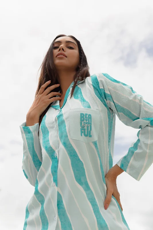 Babe in Mint Blue PJ Set