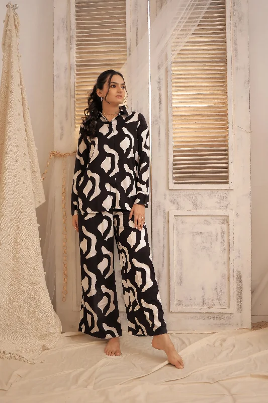 Black & White Glam Co-ord Set