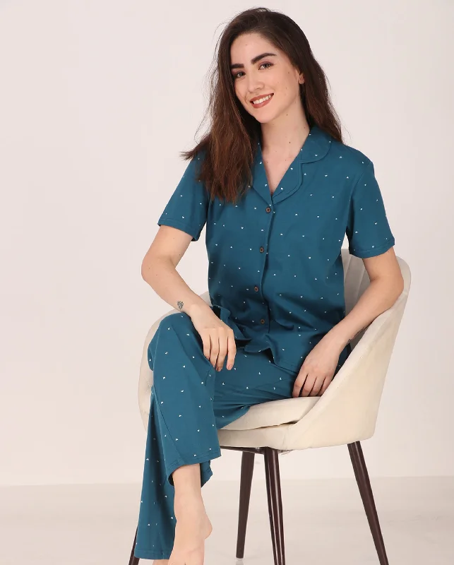 Cotton-Heart Night suit/Pyjama Set