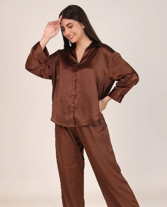 Masha Women Over-Size-Night Suit Satin