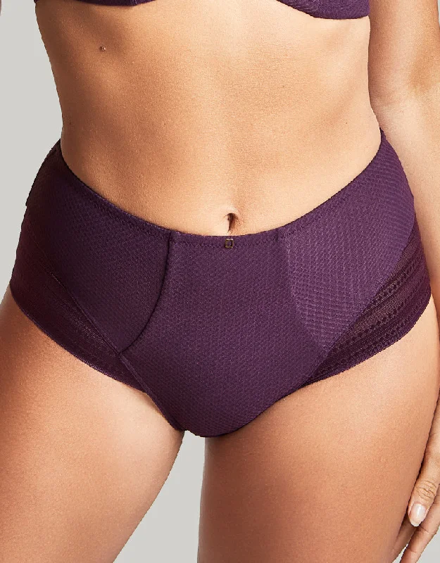 Panache Serene High Waisted Brief Aubergine