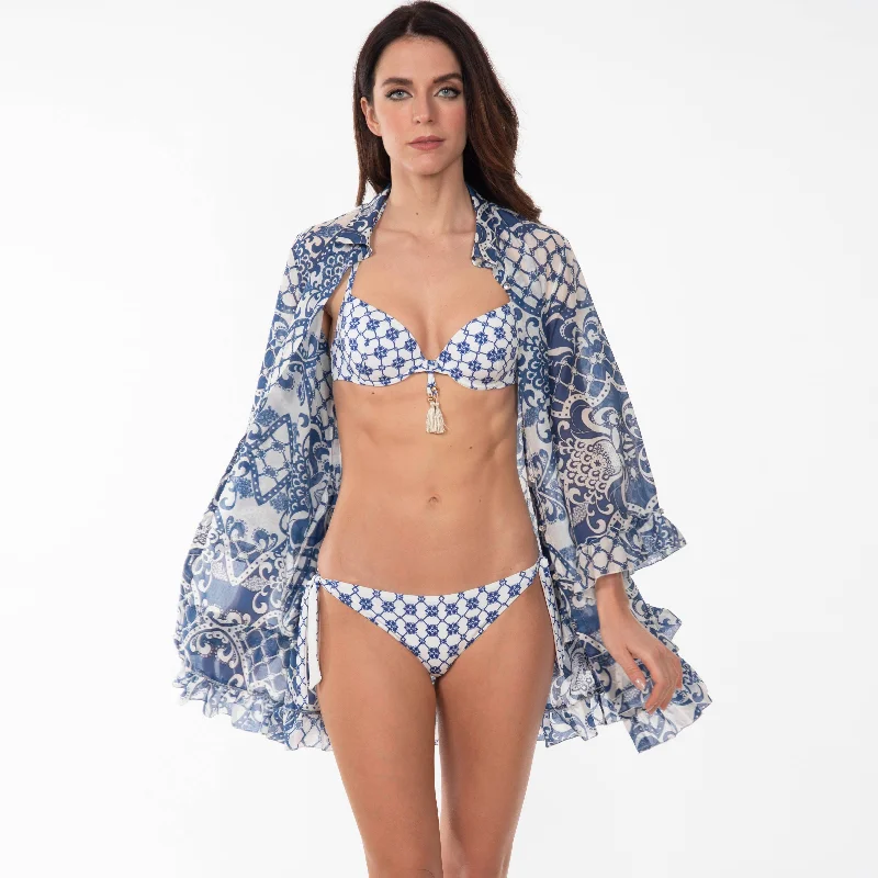 Valery Prestige Jade Padded Plunge Bikini Set